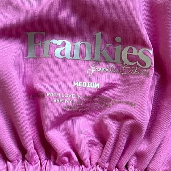 Frankies Bikinis Women's Tavi Bikini Top in Pink Cloud Size MEDIUM - Picture 4 of 5